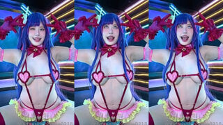 Silly asian hoe acts cute CocoPie lewd cosplay