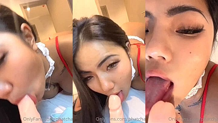 Praewasian dildo blowjob leak