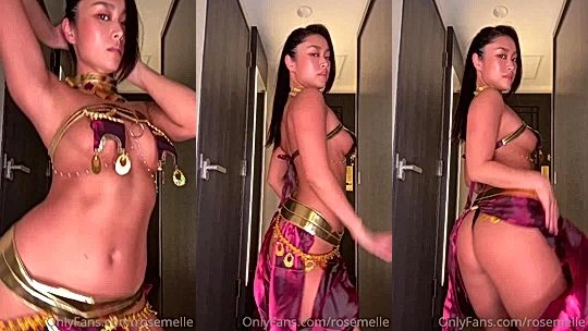 Rose Melle teasing her booty in her sexy bikini