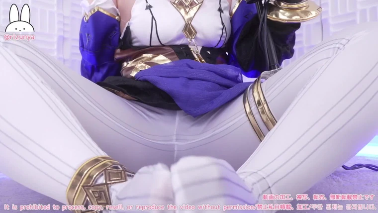 beautiful Japanese slut Rizunya flashing her pussy in her white pantyhose