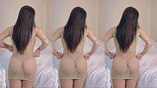 Ngan Nguyen teasing her thick body in laced lingerie